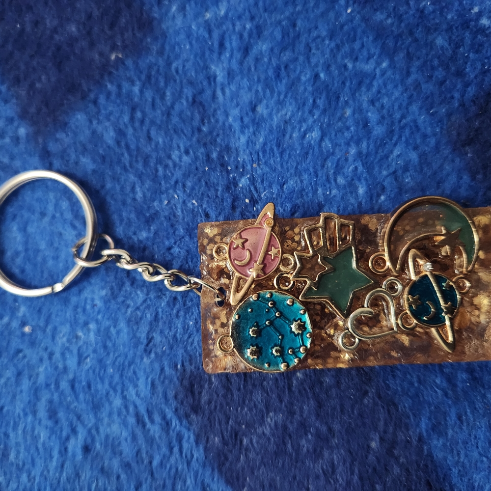 Cosmic Charm Keychain